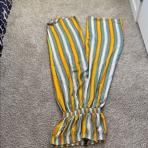 Satin strapless romper